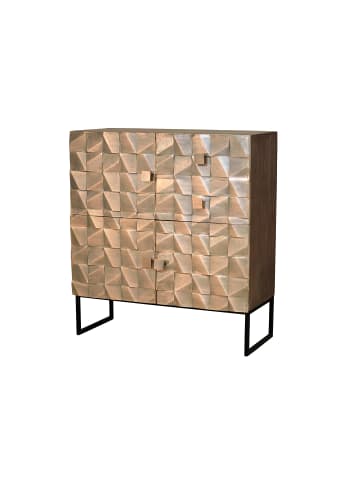 Giner y Colomer Sideboard aus Mangoholz und Bronze in Brown