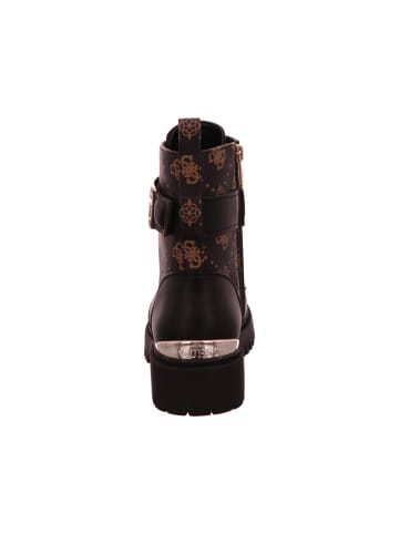 Guess Schnürstiefelette in schwarz