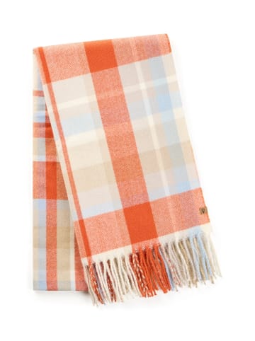 Camel Active Gewebter Schal mit Karomuster in Orange