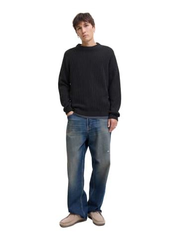Jack & Jones Pullover JJEDOVER KNIT CREW NECK in Schwarz