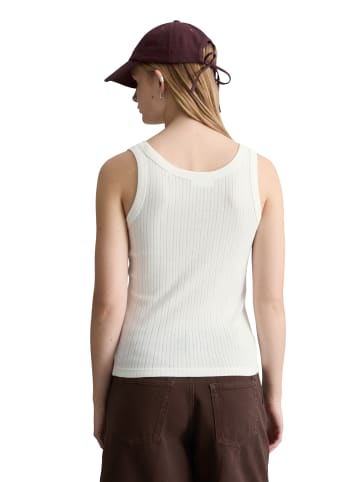 Marc O'Polo DENIM Pointelle-Top slim in Silky White