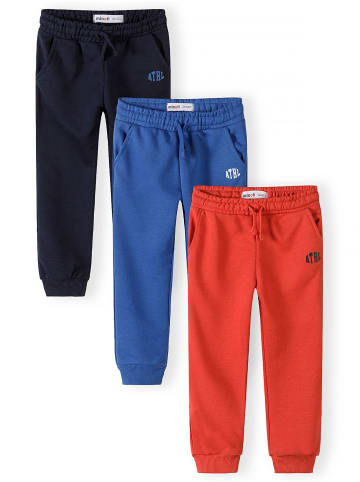 Minoti 3-er Pack Jogger Pants 29FLEECE203 in dunkelblau