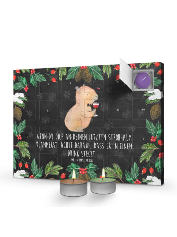 Mr. & Mrs. Panda Duftkerzen Adventskalender Capybara Wein mit Sp... in Kreidetafel