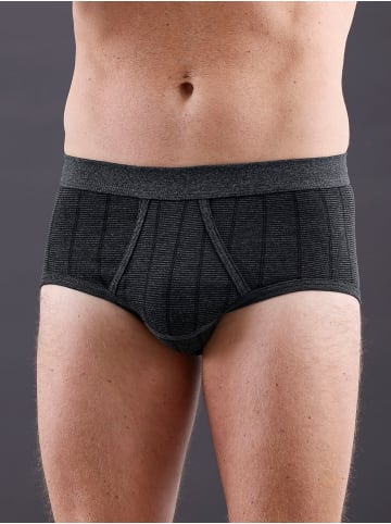 WITT WEIDEN Slip in dunkelgrau-gestreift