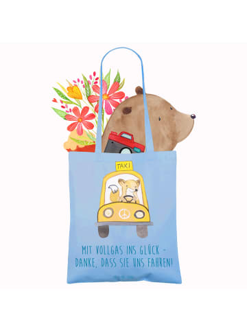 Mr. & Mrs. Panda Schultasche Chauffeur Glück mit Spruch in Sky Blue