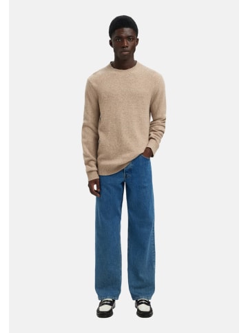 SELECTED HOMME Pullover 'Neil' in beige-meliert