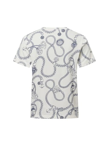 Gant T-Shirt in ecru blau