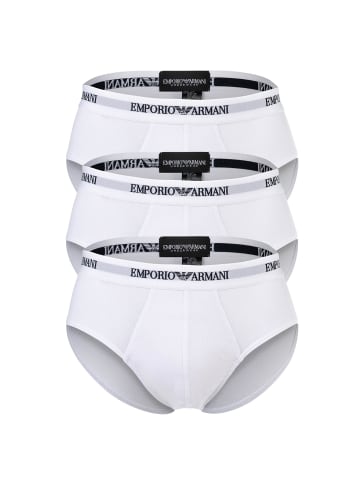 Emporio Armani Slip 3er Pack in Weiß