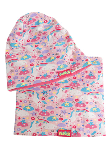 Reusch Mütze und Schal Reusch Kids Hat and Scarf Set in 3748 light rose / unicorns
