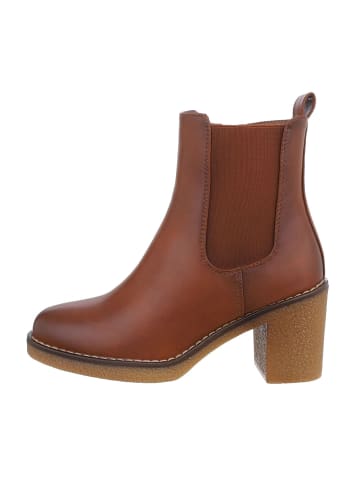 Ital-Design Stiefelette in Camel