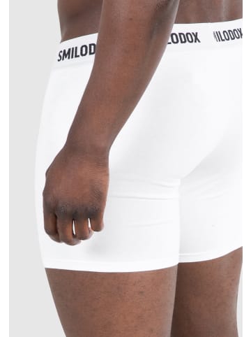 SMILODOX Boxershorts 5er Pack in Schwarz / Weiß