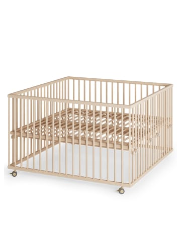 Sämann Sämann Laufgitter mit Lattenrost - natur - Premium Kollektion