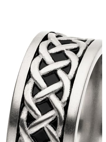 s.Oliver Ring mit strukturiertem Design in silber