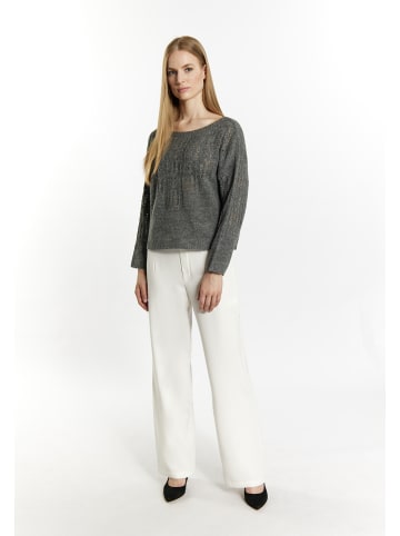 DreiMaster Klassik Damen Pullover in Grau Melange