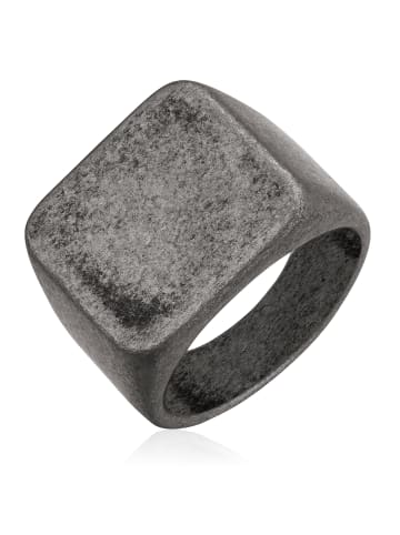 True Rebels Ring aus Edelstahl in gunmetal