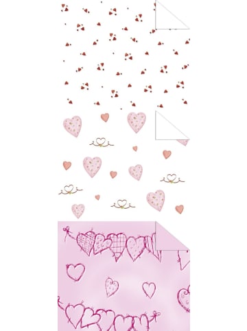 Buntpapierfabrik Ludwig Bähr Tonkarton 220g/qm 49,5x68cm Packung mit 10 Bogen Heartbeat 3 Farben sortiert
