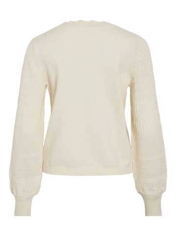 Vila Strickpullover in Whisper White