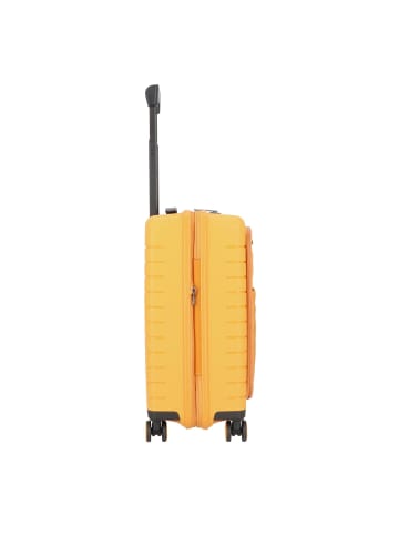 BRIC`s Ulisse 4 Rollen Kabinentrolley 55 cm mit Dehnfalte mango