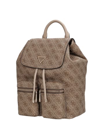 Guess Manhattan II - Rucksack (coal logo) in latte logo