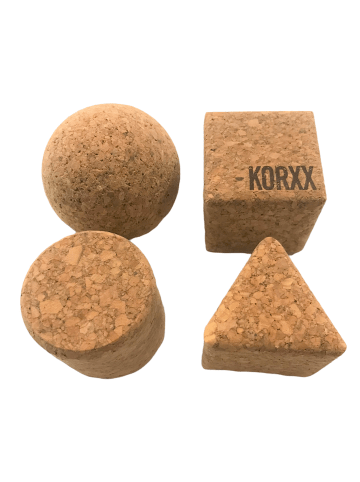 Korxx Geo-Set, natur, 4 Stk. - ab 18 Monaten