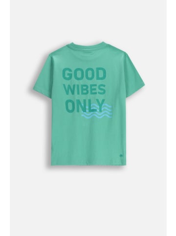 MOKIDA Baumwoll-T-Shirt mit kurzen Ärmeln in grün