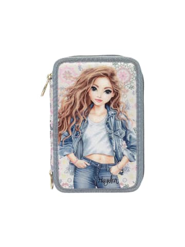 Depesche 3-Fach Federtasche FESTIVAL FUN TOPModel 7,5 x 13 x 20 cm hellblau in hellblau