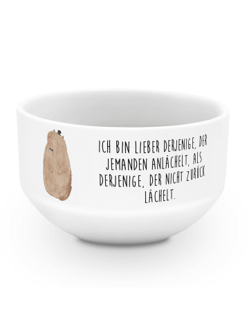 Mr. & Mrs. Panda dessertschale Murmeltier mit Spruch in Weiß