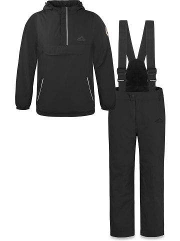 Normani Outdoor Sports Kinder WinterSet Thermohose und Windbreaker in Schwarz