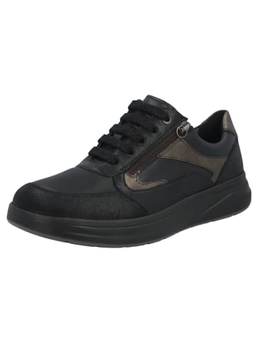 Solidus Damen- Schnürschuhe Karima Weite H+K in Schwarz