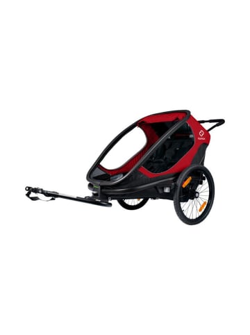Hamax Hamax Outback Fahrradanhänger für 2 Kinder - Farbe: Rot / Schwarz