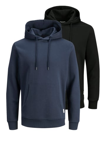 Jack & Jones Sweatshirt / Hoodie Basic in Schwarz / dunkelblau