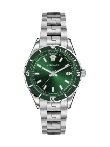 Versace HELLENYIUM GENT 3 HANDS 42MM - VE3A SS case - green dial - S in silber