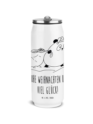 Mr. & Mrs. Panda Trinkbecher Panda Weihnachten mit Spruch in Weiß