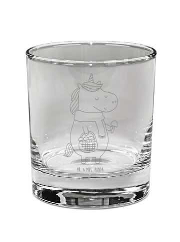 Mr. & Mrs. Panda Trinkglas Einhorn Pilz ohne Spruch in Transparent