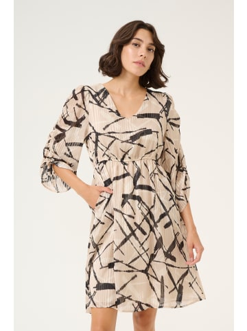 Kaffe Kleid KAarchy in Feather Gray/Black Graphic