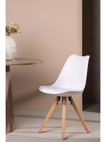 ebuy24 Esszimmerstuhl Zeno weiß 2er Set