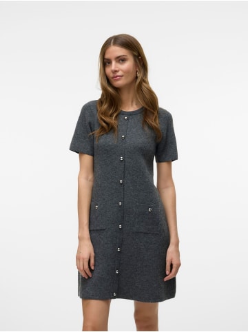 Vero Moda Strickkleid in Medium Grey Melange