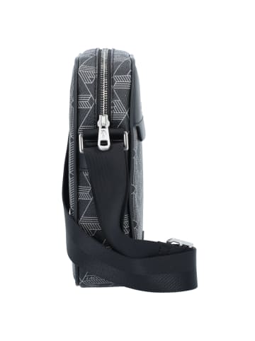 Lacoste The Blend Umhängetasche 16 cm in monogram noir gris