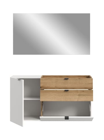ebuy24 Garderobenmöbel Naro (2-teilig) Weiß 120 x 37 cm