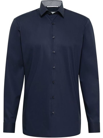 Eterna Original Shirt Popeline Langarm in Blau