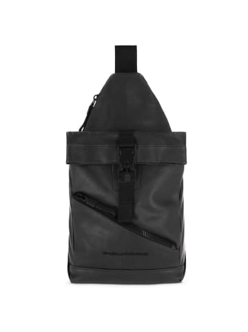 Piquadro Harper Umhängetasche RFID Leder 38 cm in black