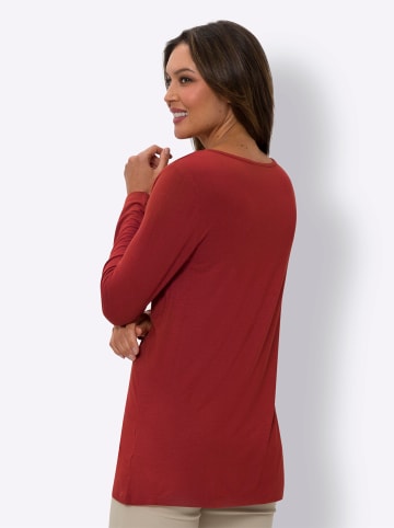 Sieh an! Longshirt in kirsche