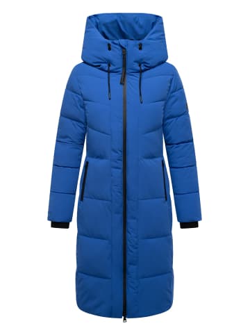 Navahoo Steppmantel Schokokuss XIV in Galaxy Blue