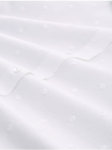 TOM TAILOR Denim Bluse mit Stickerei in White