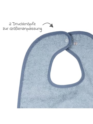 Wörner Riesen-Lätzchen mit Druckknopf 30 x 45 in blau