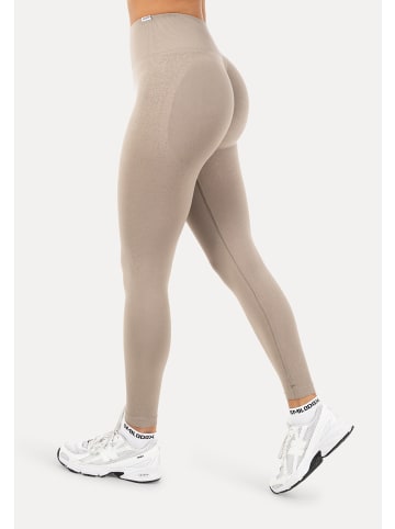 SMILODOX Leggings Timea Scrunch in Taupe
