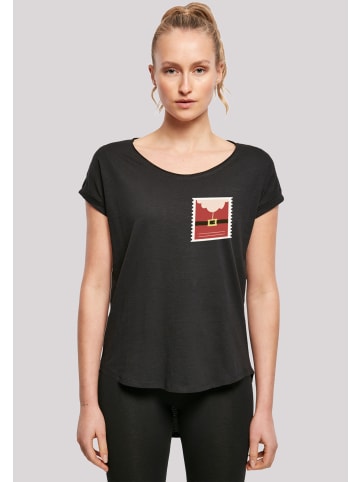 F4NT4STIC Long Cut T-Shirt Santa Letter Weihnachten in schwarz