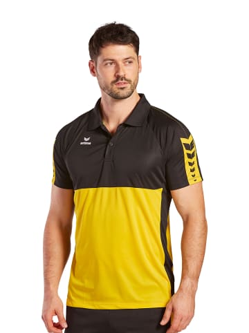 erima Six Wings Poloshirt in gelb/schwarz