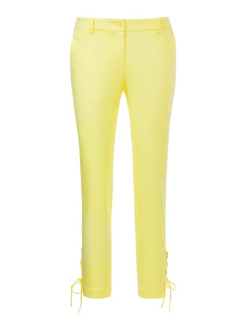 MADELEINE Sommerhose mit Schnürung am Bein in zitronengelb
