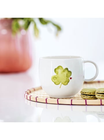 Villeroy & Boch Henkelbecher Good Luck With Love in weiß